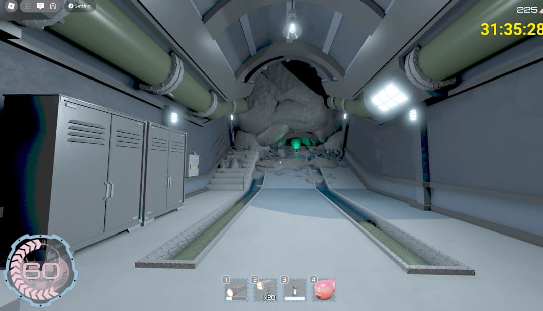 LongStairsUpCollapsedroof